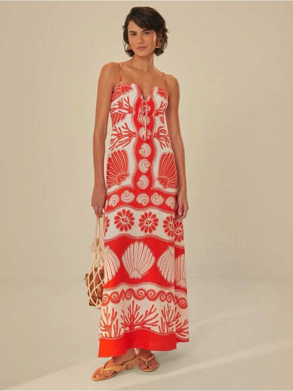 NWT FARM Rio Ainika Shell Maxi Dress